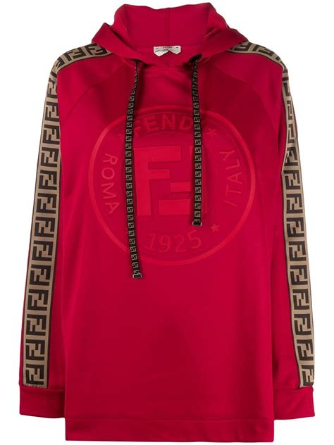 red fendi hoodie|Fendi hoodie price.